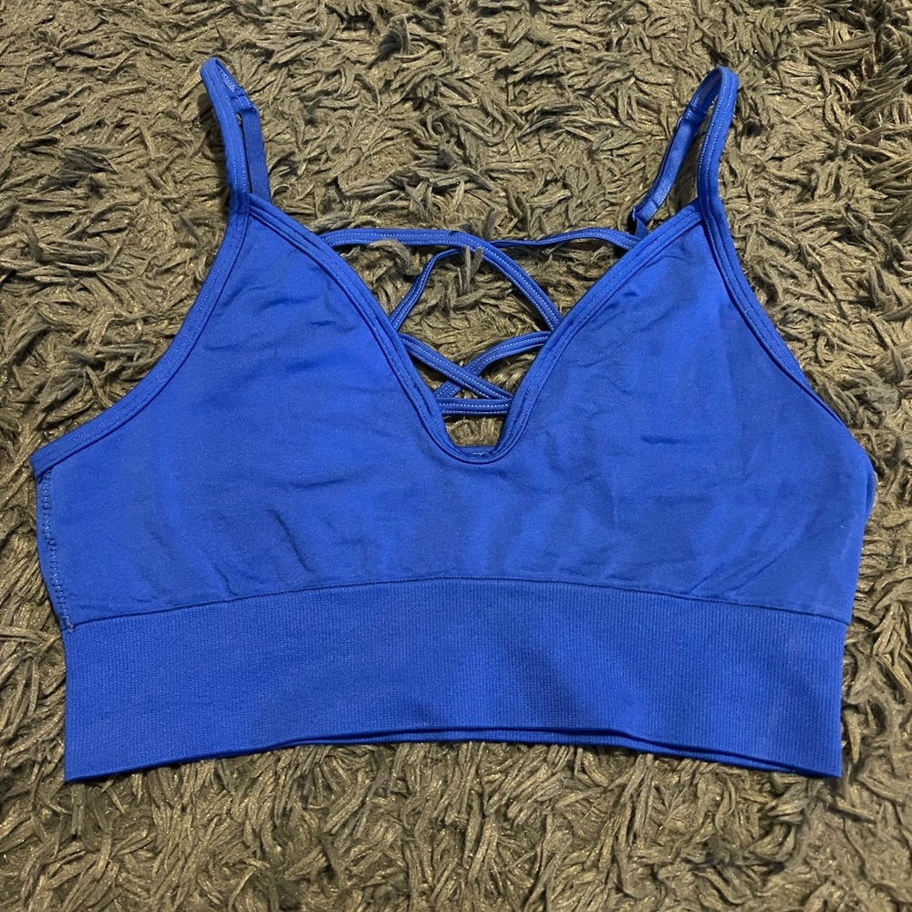 NWOT PINK Victoria's Secret Royal Blue Strappy Bralette